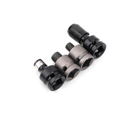 Torklu Somun Sıkma Bijon Sökme Darbeli Matkap için Bits Adaptörü 4lü Set Yaylı Ağır hizmet Mandreni