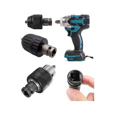 Torklu Somun Sıkma Bijon Sökme Darbeli Matkap için Bits Adaptörü 4lü Set Yaylı Ağır hizmet Mandreni