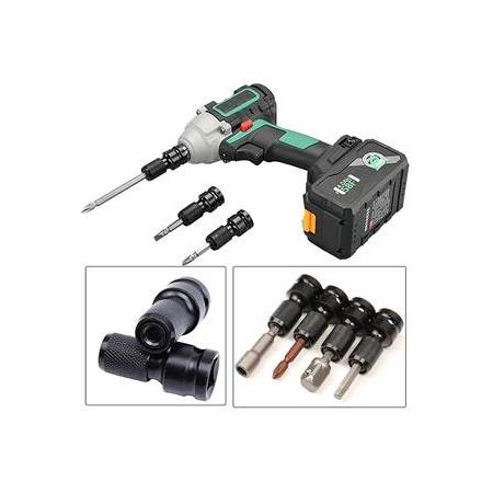 Torklu Somun Sıkma Bijon Sökme Darbeli Matkap için Bits Adaptörü 4lü Set Yaylı Ağır hizmet Mandreni