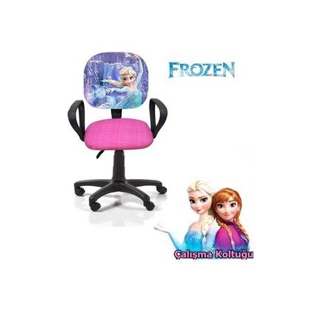 Karlar Ülkesi Frozen Ofis Çalışma Faliyet Koltuğu Çocuk Odası Ders Sandalyesi