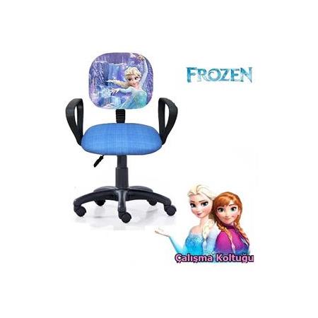 Karlar Ülkesi Frozen Ofis Çalışma Faliyet Koltuğu Çocuk Odası Ders Sandalyesi