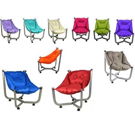 Dinlenme koltuğu Relax Rahat Cafe Bahçe Çim Koltuk Puf Ortopedik Elit Kafe Sandalyesi Metal Puf