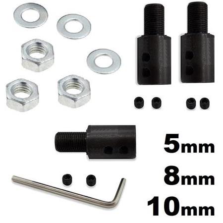 3/8mm Kaplin somun vida seti Okul Proje Ödev Hobi uygulama Motor Mandren için 5mm-8mm-10mm 3lü