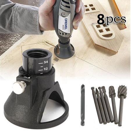 Dremel ve Benzeri Mini avuç Taşlama için Dik Delme ve Matkap ucu Ahşap Metal beşli Freze Uç seti