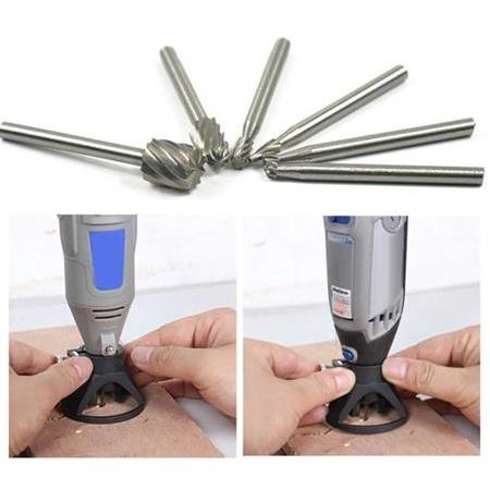 Dremel ve Benzeri Mini avuç Taşlama için Dik Delme ve Matkap ucu Ahşap Metal beşli Freze Uç seti