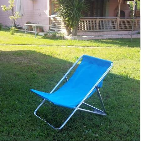 Katlanır Kamp Plaj Sandalyesi Yastıklı 5 Kademeli Taşınabilir Berjer bahçe çim Havuz Koltuk