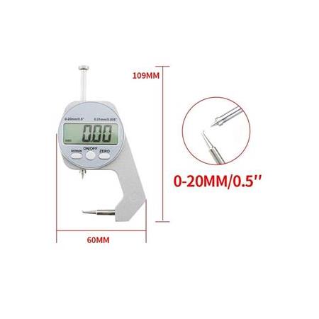 Elektronik Kalınlık Ölçer Kumpas Hassas Dijital Iğne Uçlu Lcd Mikrometre Kompratör Metal Boru Ölçme