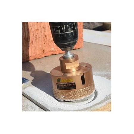 Mermer Granit Panç M14 Fayans Beton Pancı 50mm Sarı Elmas Delme Ucu Avuç Taşlama Uyumlu Karot