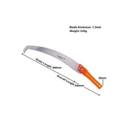 Tepe Dal Budama Testeresi Sırık Sap Takılabilir Kıvrık Testere Laser Bıçaklı Bahçe Taflan Diken Çalı